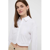 Karl Lagerfeld  Srajce & Bluze crop poplin shirt  Bela