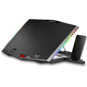 Mars Gaming MARSGAMING MNBC5 XL hladilna podloga z ARGB, 6 ventilatorjev, držalo za telefon