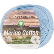 Austermann Merino Cotton 98311-27 Light Blue Pletilna preja