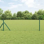 Euro Ogradivanje Ukop 25 x 0,6 m Celik premazan PVC-om Zelena