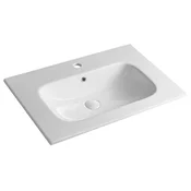 PIEDRA keramični pohištveni umivalnik 71x46,5cm, bela - Bela - 71x46,5 cm - Sapho - 24 - Keramika - Pravokotnik - 710 - 170 - 465 - 14