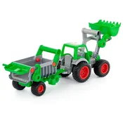 Igracka Traktor Sa Kašikom I Prikolicom ?57 x 16 x 20 cm