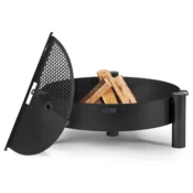 Cook King Vrtno kurišče HAITI O60 cm s polkrožno žar ploščo in rešetko 58 cm