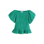 Next Bluza  smaragd / temno zelena / roza