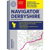 Philips Navigator Street Atlas Derbyshire and the Peak District