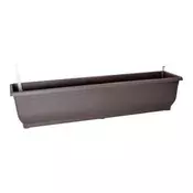 eoshop Samozalivalni cvetlični korito AQUA GLORIA 80 cm, rjavo, brez podstavka