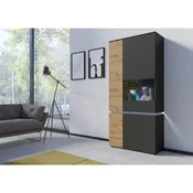 Modern Living Vitrina Luci, Barva Hrasta, Antracit