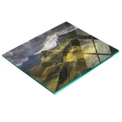 shumee Dekorativna steklena kuhinjska deska za rezanje Quiraing Scotland 60x52 cm