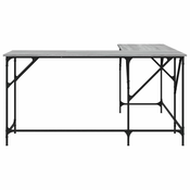 Vidaxl Radni stol boja hrasta sonome 149x149x75 cm konstruirano drvo