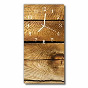 tulup.si Steklena navpična ura Rjav les 30x60 cm