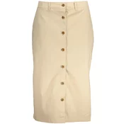 GANT WOMEN'S BEIGE LONGUETTE SKIRT