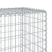 Gabionska košara s poklopcem 300x50x150 cm pocincano željezo