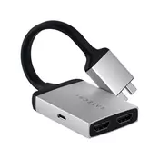 SATECHI Type-C Dual HDMI Adapter - Silver