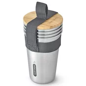 Lonček OUTDOOR 500 ml, set 4 kosov, srebrna, nerjaveče jeklo, Black+Blum