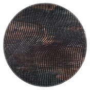 Crni perivi okrugli tepih o 120 cm – Vitaus