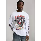 Ed Hardy Majica 1971 Tattoo Eagle  krvavo rdeča / črna / bela