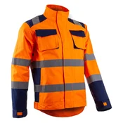 Signalizirajuca zaštitna Hi-viz jakna HIBANA narancasto-plava, vel. M