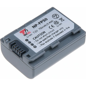 T6 power Baterija Sony NP-FP30, NP-FP50, 750mAh, 5,4Wh, siva