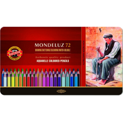 KOH-I-NOOR Mondeluz Aquarelle Coloured Pencils (72 Pieces)
