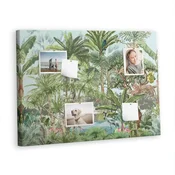tulup.si Plošča iz plute Narava jungle nature 100x70 cm Lesene zatiči