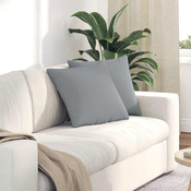 Jastucici za sofu 2 pcs Svijetlo siva 45 x 45 cm tkanina