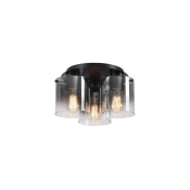 Searchlight 88911-3BK - Stropna svetiljka SWEDEN 3xE27/60W/230V precnik 39 cm crna/zadimljeno