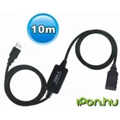 WIRETEK USB produžni kabel crna 10m VE594
