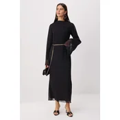 Trendyol Modest Ženska haljina Tctss26Eb00084, Crna