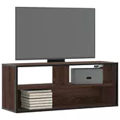 TV ormaric boja hrasta 100x31x39,5 cm konstruirano drvo i metal