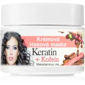 Bione Cosmetics Keratin Kofein kremasta maska za lase  260 ml