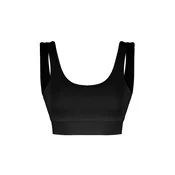 Trendyol Black Brushed Soft Fabric Supported/Shaping Printed Knitted Sports Bra