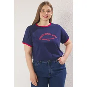 Trendyol Curve Ženska majica Tbbss25Bf00014, Tamnoplava