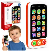 slomart LEAN TOYS Pametni telefon dla malčke, interaktivni izobraževalni telefon