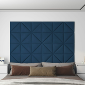 vidaXL Zidne ploče od tkanine 12 kom plave 30 x 30 cm 1,08 m2