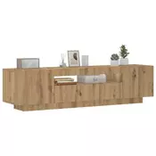 TV ormaric LED boja hrasta 160x35x40 cm konstruirano drvo