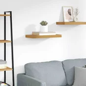 Polica na zidu Zidne Smeda 50 x 23 x 4 cm Konstruirano drvo