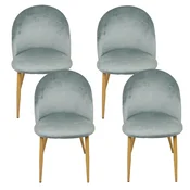 INLEA Jedilni stol COMFI set 4 - siva