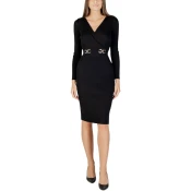 Morgan Cocktail obleka 222-RMBIZ Črna Slim Fit