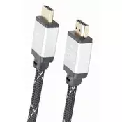 Gembird CCB-HDMIL-1.5M HDMI kabl, High speed,ethernet support 3D/4K TV Select Plus Series blister 1m, Sivi