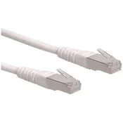 ROLINE Roline 21.15.1336 RJ45 omrežni kabel\, Patch kabel CAT 6 S/FTP 1.00 m bela 1 kos, (20414074)
