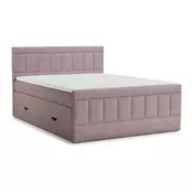 Vijolična boxspring postelja s prostorom za shranjevanje 180x200 cm Caya – Maison de Reve