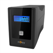 NjOI Napa?anje Ups 650va/360v cadu 650,2kshuko rezervna bateri?a, disple?, ?ednofazni, usb