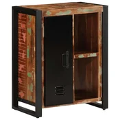 Vidaxl Komoda večbarvna 55x35x70 cm trden predelan les