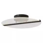Rabalux 71483 - LED stropno svjetlo NORAEL LED/20W/230V 3000 prom. 41 cm crna/prozirna