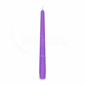 WIMEX s.r.o. Stožčasta sveča vijolične barve O23 x 245 mm [10 kosov]