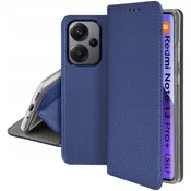 shumee Ovitek z magnetom za Xiaomi Redmi Note 13 Pro Plus 5G, temno moder + steklo