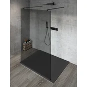 Gelco VARIO Črna Dvostranska Tuš Zaslon, Matično Dimljeno Steklo, 800x2000 mm