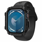 Ovitek Spigen Rugged Armor za Apple Watch 10 42mm - black