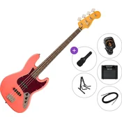 Fender Squier Classic Vibe 60s Jazz Bass LRL Premium SET Tahitian Coral Električna bas kitara