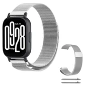 Pašček za Xiaomi Redmi Watch 5 Lite 22 mm, teleskopski, srebrn